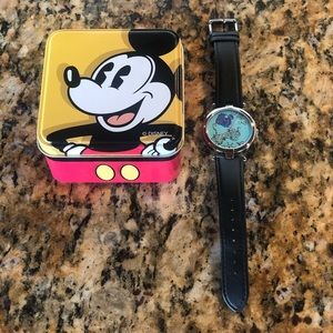 Disney Mickey Watch & Collectors Tin